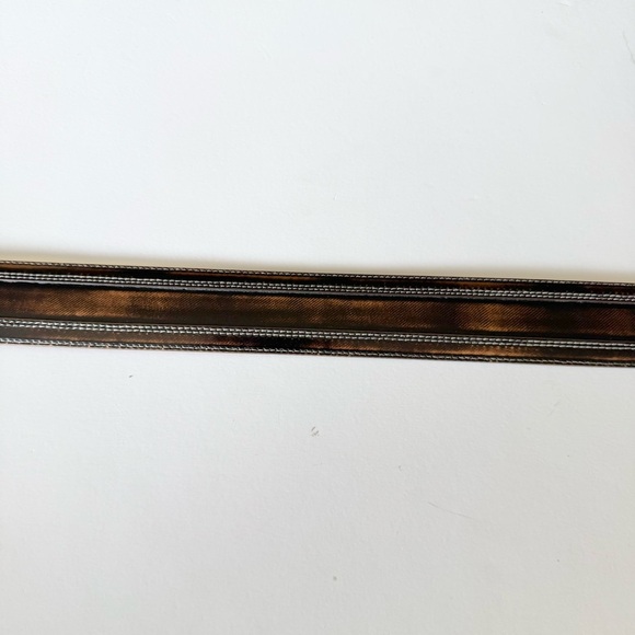 New Mezlan Men's Brown Leather Belt Made in Spain Size 36 - Picture 5 of 10